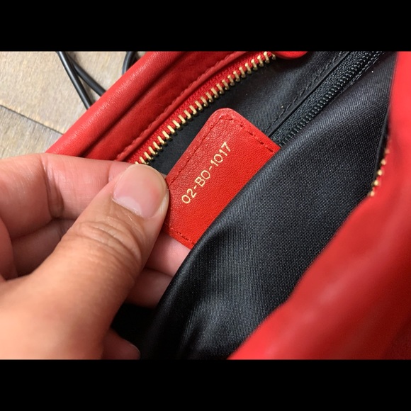 Authentic Dior Gypsy Ruffle Bag in Red *Limited time offer* - Picture 10 of 13